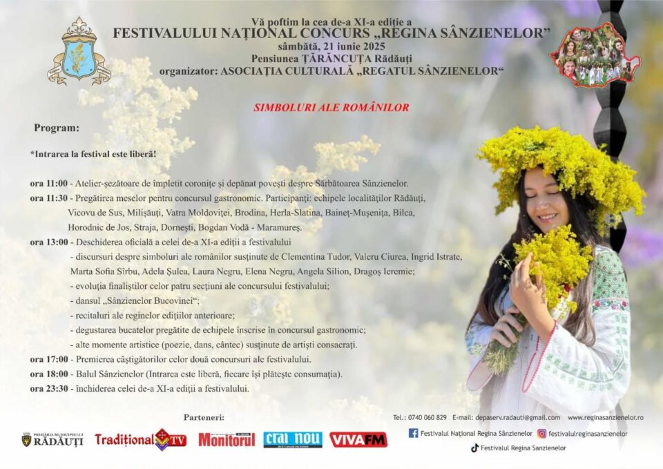 Programul Festivalului Național Concurs „Regina Sânzienelor”, ediția a XI-a