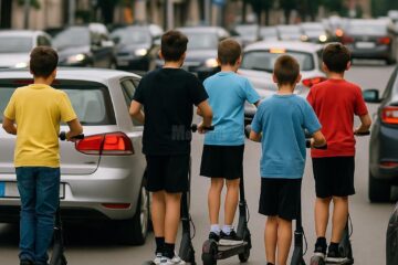 Primăria Rădăuți atrage atenția riscurilor care pot să apară la folosirea trotinetelor electrice de către copii și adolescenți