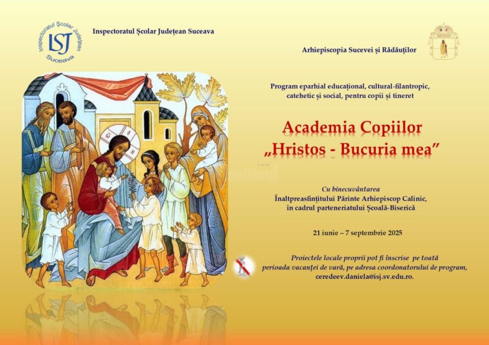 În Eparhia Sucevei și Rădăuților, s-a lansat Academia Copiilor „Hristos – Bucuria mea” ed. a II-a