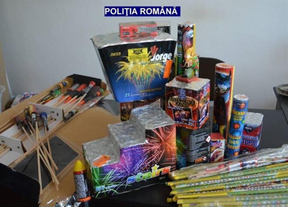Arsenal pirotehnic, descoperit într-un restaurant din Burdujeni