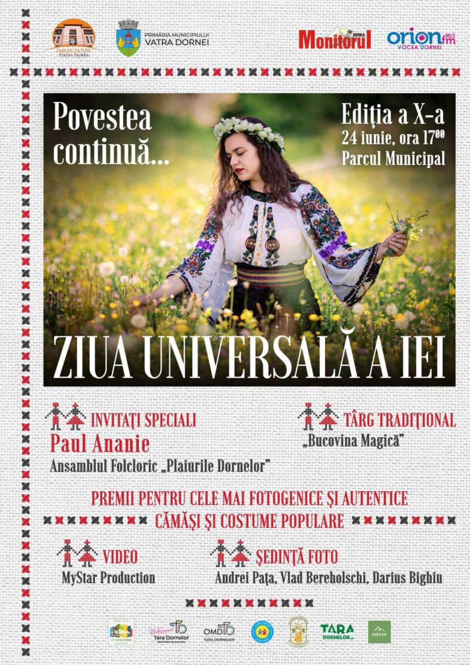 Vatra Dornei sărbătorește marți Ziua Universală a Iei