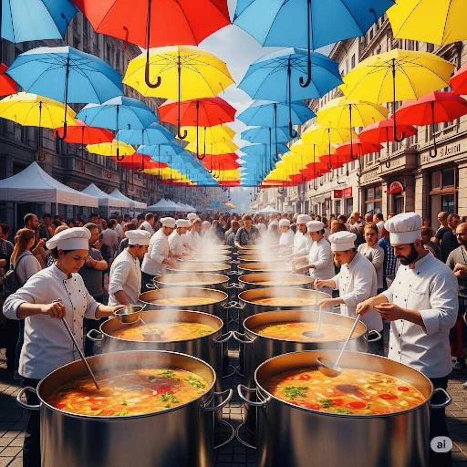 Ziua Ciorbei Rădăuțene - 1100 de porții de ciorbă rădăuțeană vor fi oferite gratuit, pe Aleea Umbreluțelor Ziua Ciorbei Rădăuțene - 1100 de porții de ciorbă rădăuțeană vor fi oferite gratuit, pe Aleea Umbreluțelor