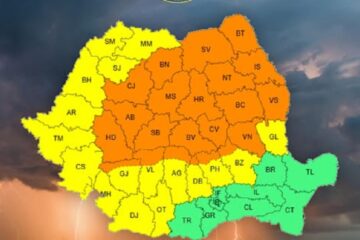 Județul Suceava, sub Cod Portocaliu de vijelii, astăzi, între orele 12.00-19.00