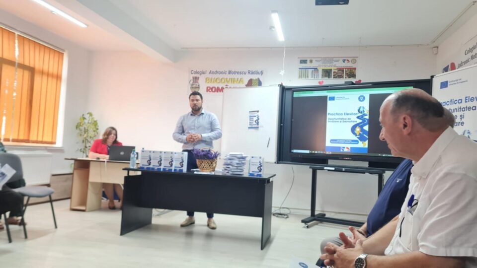 Colegiul „Andronic Motrescu” a lansat un proiect în valoare de 500.000 de euro, pentru practica elevilor