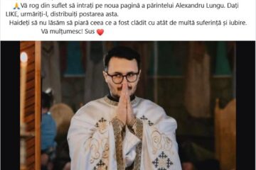 Preotul Alexandru Lungu a rămas fără pagina de socializare prin care a mobilizat mii și mii de oameni, să ajute pe alții