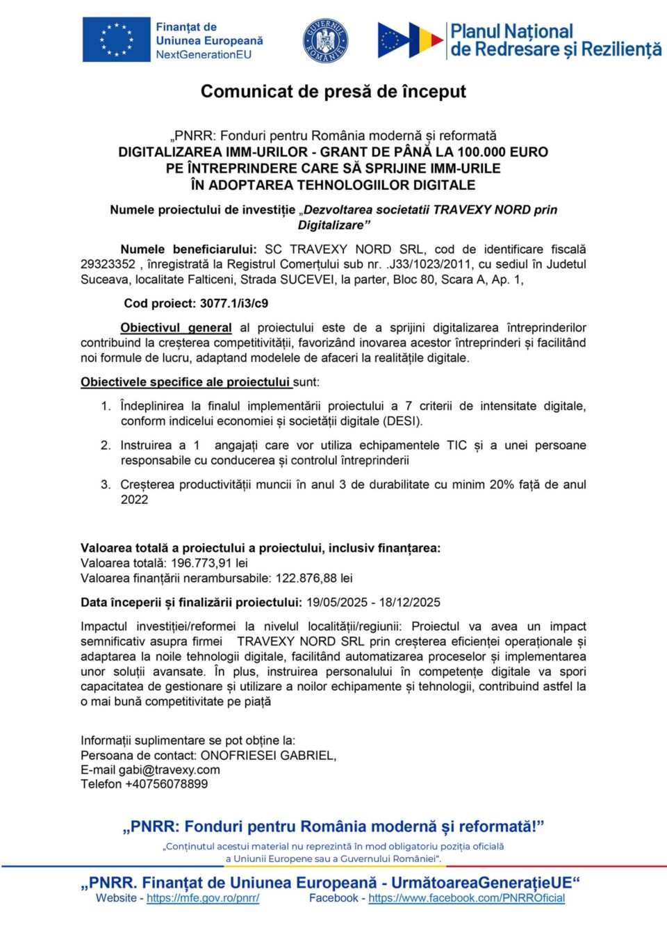 DIGITALIZAREA IMM-URILOR - GRANT DE PÂNĂ LA 100.000 EURO PE ÎNTREPRINDERE CARE SĂ SPRIJINE IMM-URILE ÎN ADOPTAREA TEHNOLOGIILOR DIGITALE