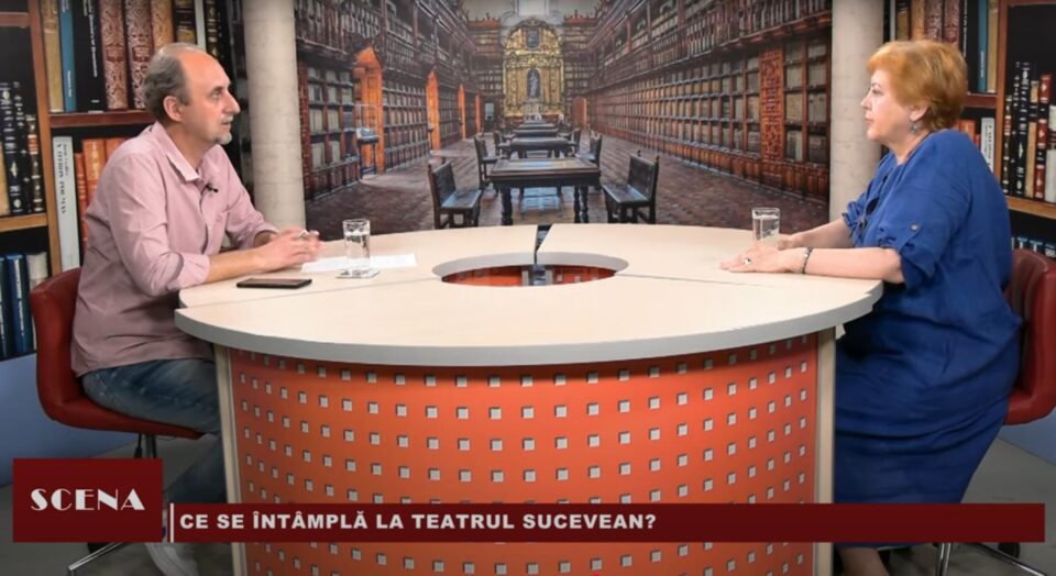 Calin Ciobotari și Angela Zarojanu, la emisiunea „Scena”