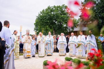 Ocrotitorii Sihăstriei Dragomirnei, Sfinții Apostoli Petru și Pavel, cinstiți prin Liturghie arhierească