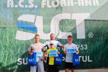 Podiumul întrecerii masculine al Cupei Flora - Ana & SUCT