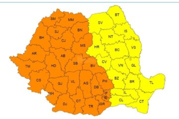 Cod galben de caniculă, pentru ziua de vineri, în tot județul