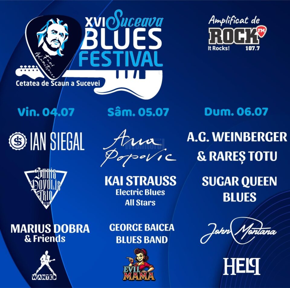Suceava Blues Festival – trei seri de muzică live, pe Platoul Cetății de Scaun
