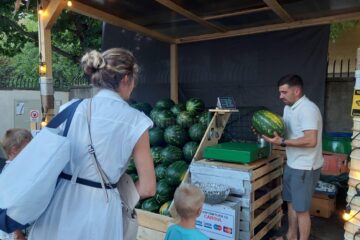 S-a redeschis foișorul cu pepeni de la Piața Mică, din Suceava