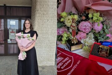 Denisa Fasolă, șefa de promoție de la Colegiul „Spiru Haret”, își dorește o carieră în Drept