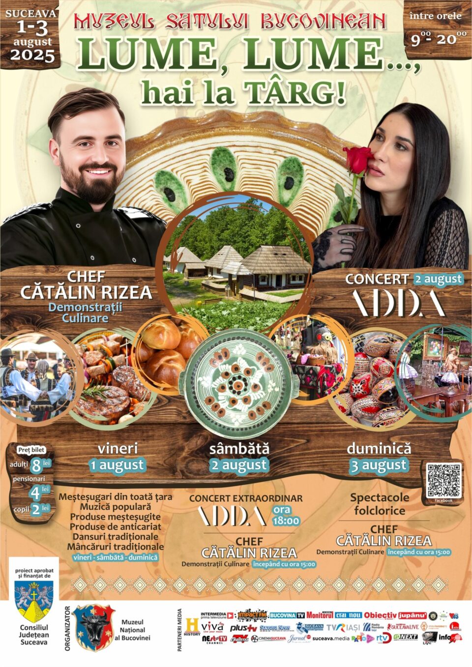 Festivalul „Lume, lume..., hai la târg!”, în perioada 1-3 august, la Muzeul Satului Bucovinean