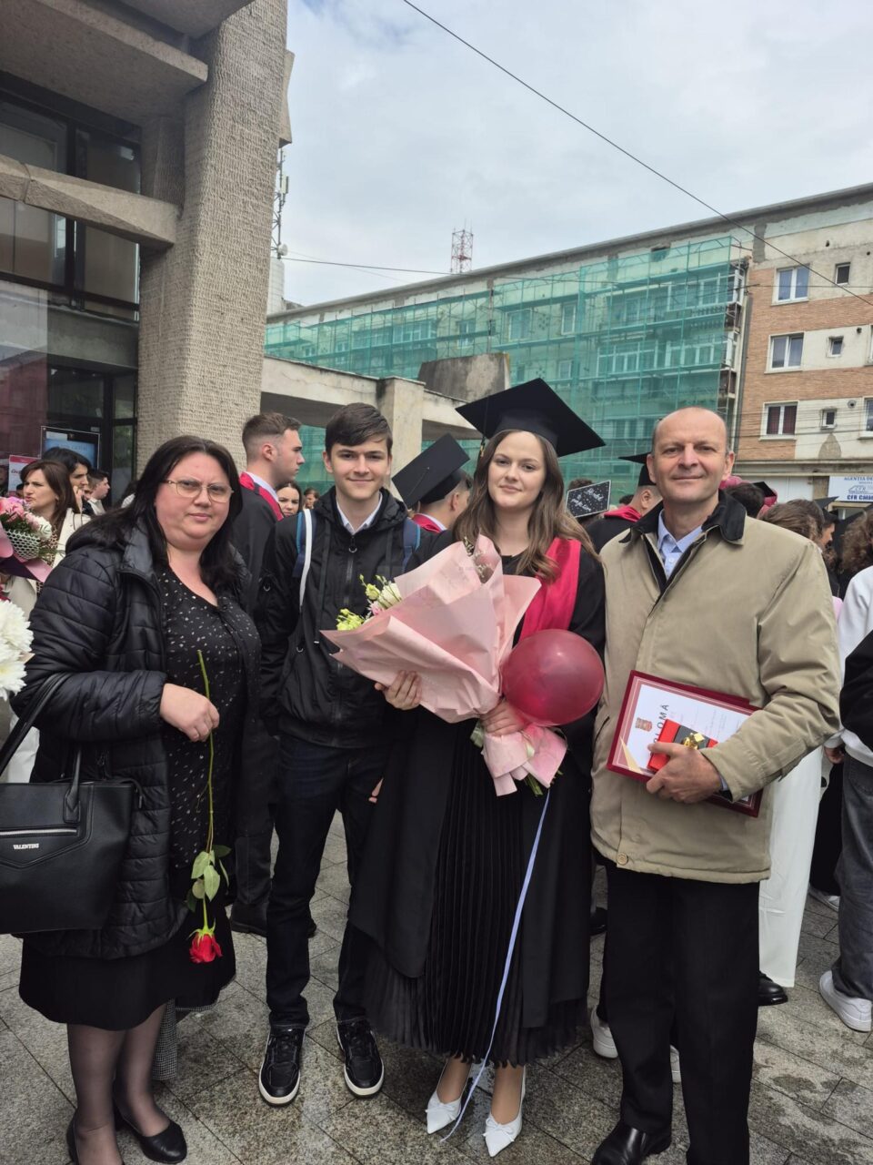 Denisa Fasolă, alături de familie