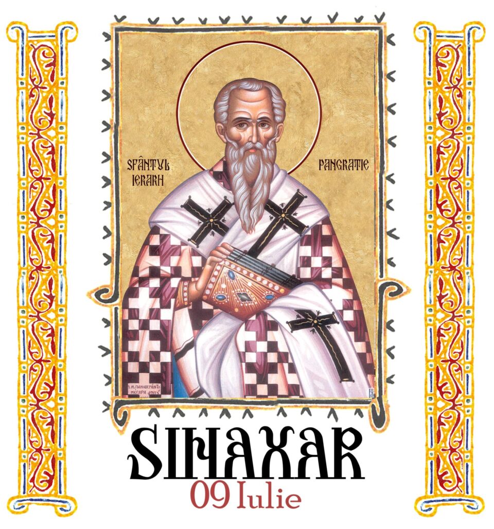 Sinaxar 9 iulie 2025
