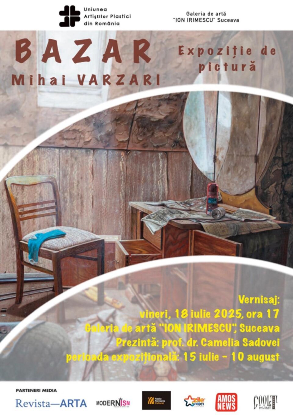 Expoziția de pictură „Bazar”, semnată de Mihai Vărzari, la Galeria de Artă „Ion Irimescu” Suceava Expoziția de pictură „Bazar”, semnată de Mihai Vărzari, la Galeria de Artă „Ion Irimescu” Suceava