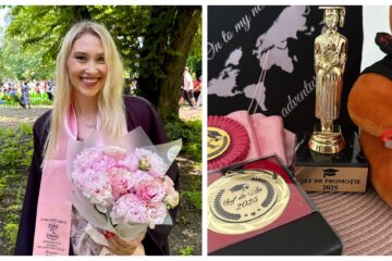 Suceveanca Teresa Ioana Pînzariu, șefă de promoție la masterul în Relații Internaționale de la Universitatea București