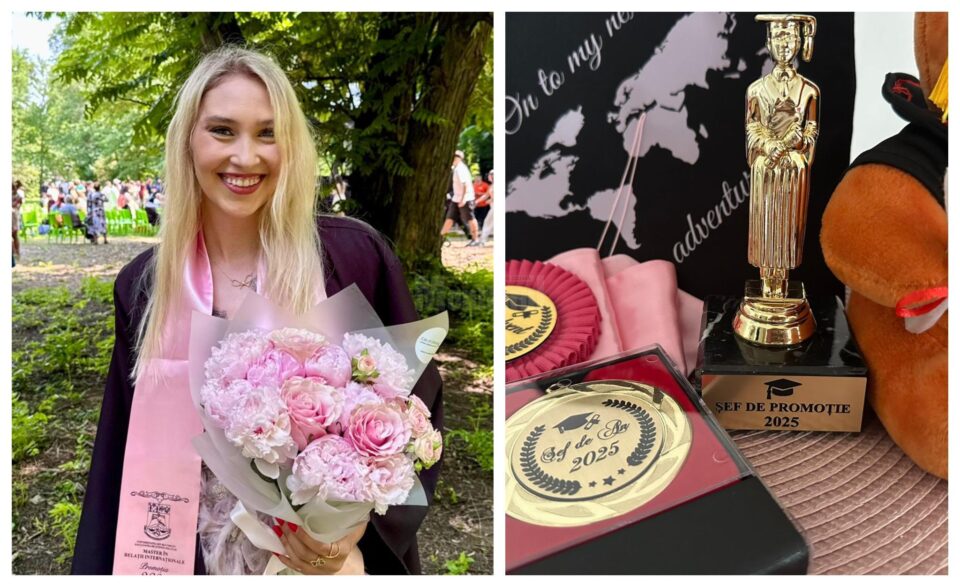 Suceveanca Teresa Ioana Pînzariu, șefă de promoție la masterul în Relații Internaționale de la Universitatea București Suceveanca Teresa Ioana Pînzariu, șefă de promoție la masterul în Relații Internaționale de la Universitatea București
