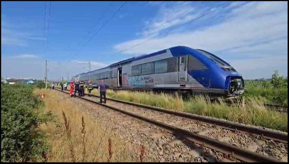 Incendiu la un tren care venea spre Suceava