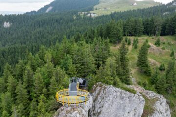 Noul punct de belvedere de pe Rarău