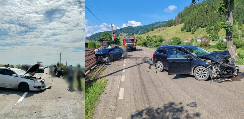 În cele două accidente s-au înregistrat 9 răniți