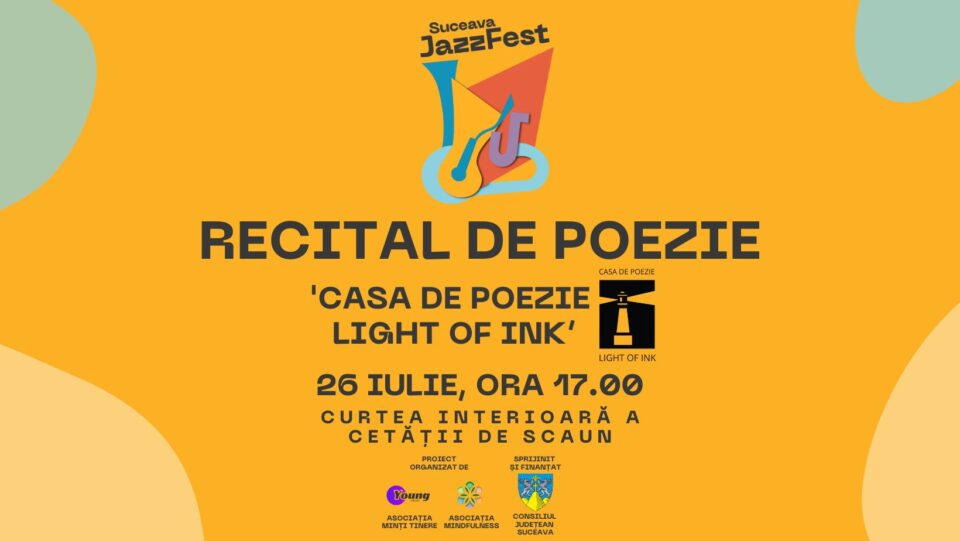 Recital de poezie, sâmbătă, la Cetatea de Scaun a Sucevei