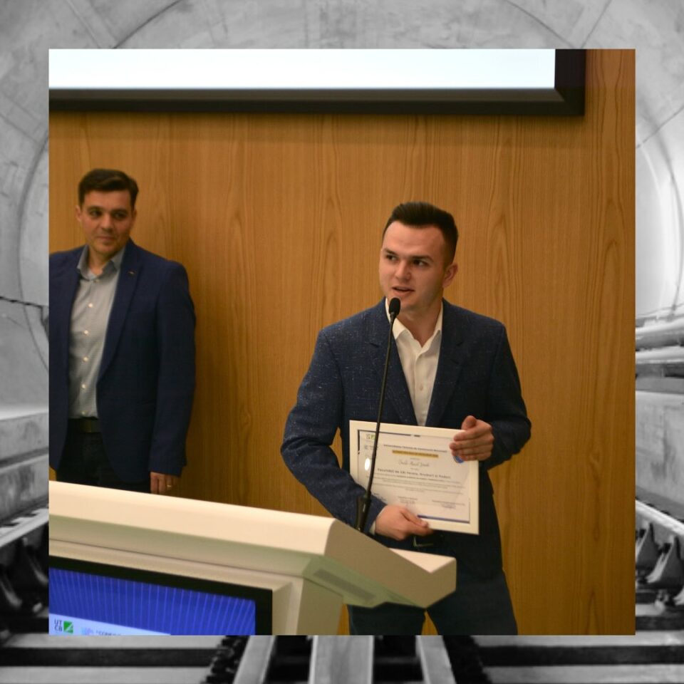 Un tânăr din Straja este șef de promoție la Universitatea de Construcții București – Căi Ferate, Drumuri și Poduri