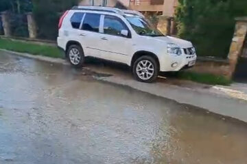 Strada 6 Noiembrie din Suceava, fără apă până în jurul orei 15.00
