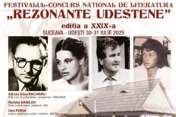 Festivalul-concurs de literatură „Rezonanțe Udeștene”, la finalul lunii, la Udești