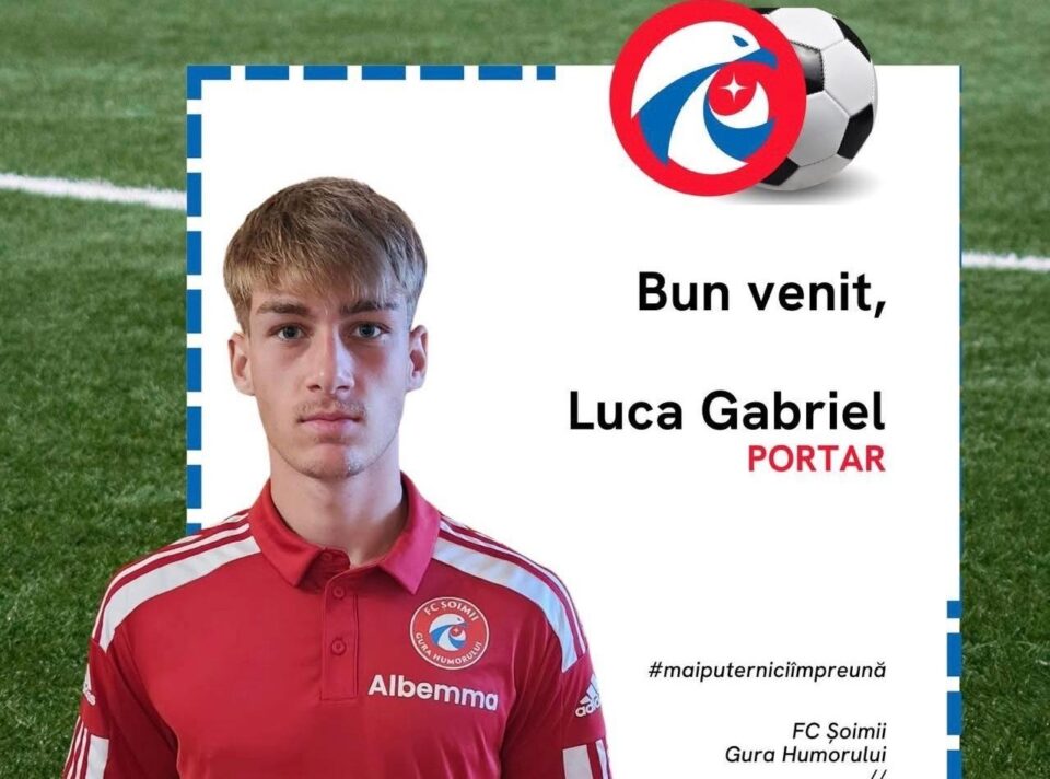 Șoimii Gura Humorului l-a transferat pe portarul Gabriel Luca