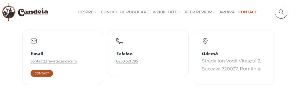 Lansarea site-ului oficial al revistei Candela