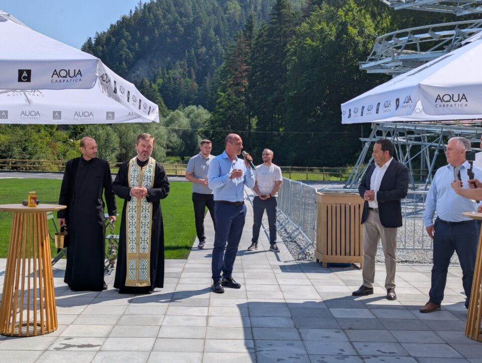 În Gura Humorului s-a inaugurat o nouă atracție turistică spectaculoasă, o sanie de vară cu un traseu de aproape 1,4 kilometri