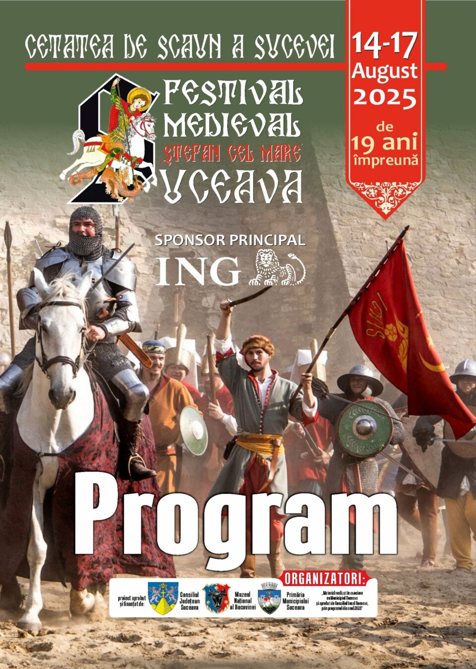 Patru zile de poveste, cu peste 220 de spectacole, la Festivalul Medieval „Ștefan cel Mare”