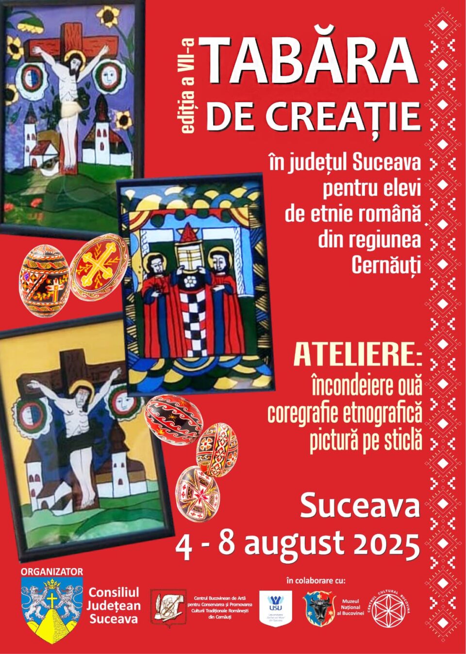 Tabără de creație pentru elevi de etnie română din regiunea Cernăuți, la Muzeul Satului Bucovinean