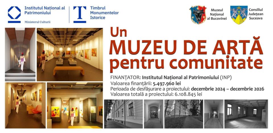Fostul sediu al Arhivelor Naționale se transformă, la Suceava, în Muzeu de Artă