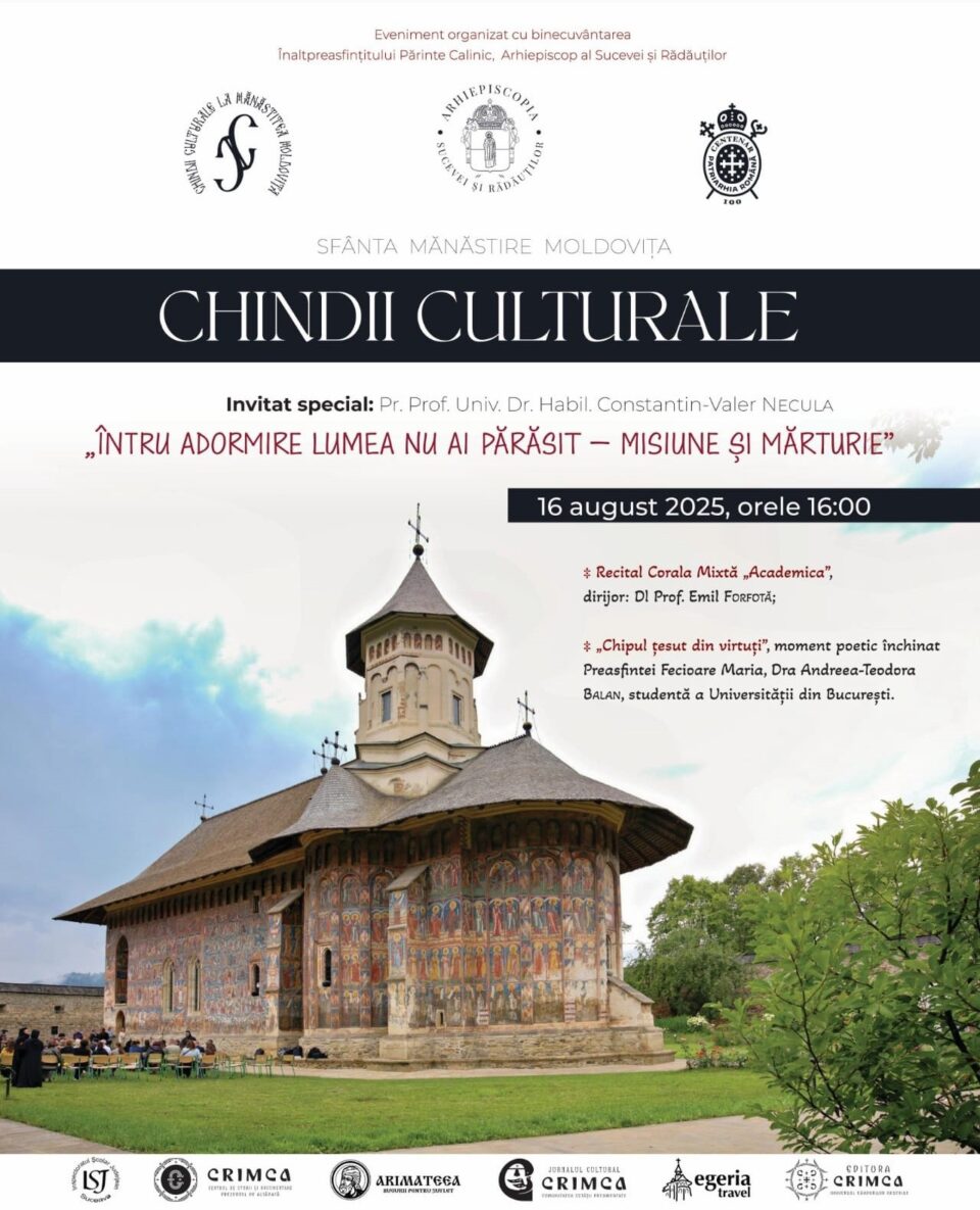 Părintele Constantin Necula și Corala mixtă „Academica”, invitați la Mănăstirea Moldovița