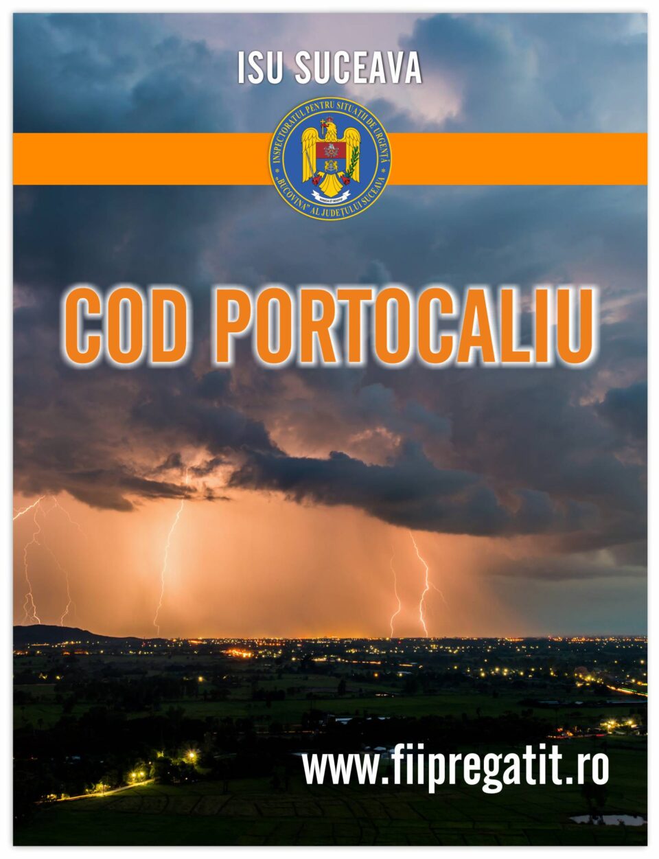 Cod Portocaliu, astăzi, în zona de munte a județului, inclusiv la Broșteni