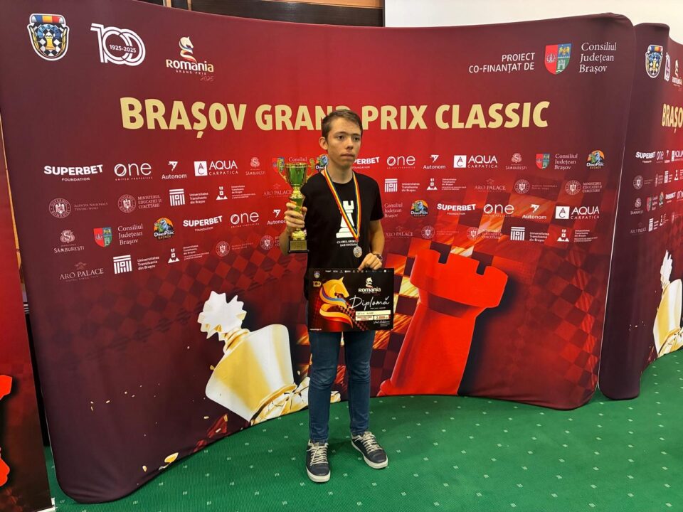 Sportivul Andrei Sfichi a obținut un rezultat remarcabil la un puternic turneu internațional de șah