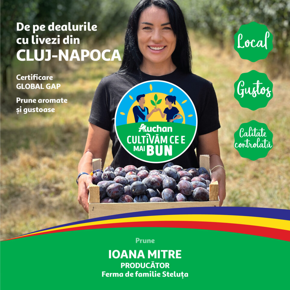 Savurează gustul verii cu fructe și legume gustoase românești, direct din filierele Auchan, acum în magazine