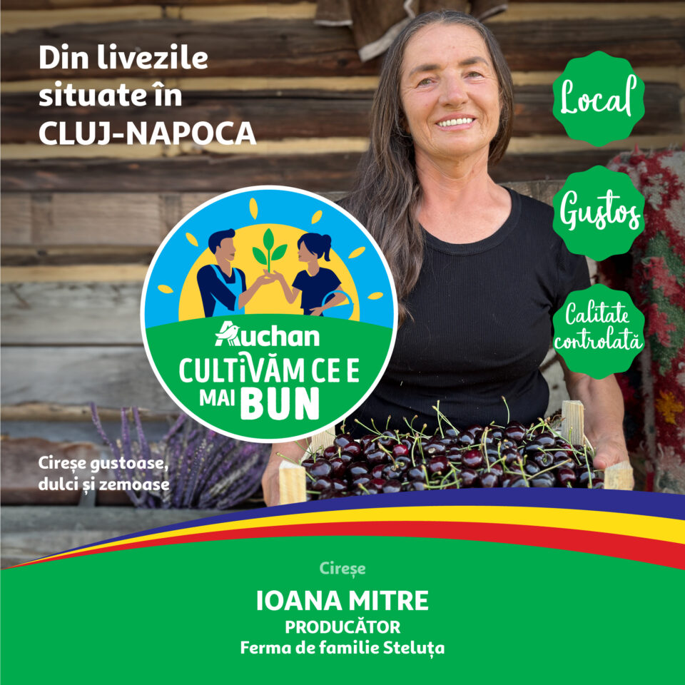 Savurează gustul verii cu fructe și legume gustoase românești, direct din filierele Auchan, acum în magazine