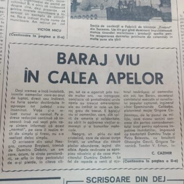 Cum s-au văzut și mediatizat inundațiile devastatoare din 1970, din județul Suceava