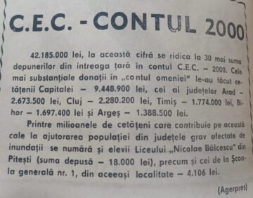 Cum s-au văzut și mediatizat inundațiile devastatoare din 1970, din județul Suceava