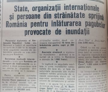 Cum s-au văzut și mediatizat inundațiile devastatoare din 1970, din județul Suceava