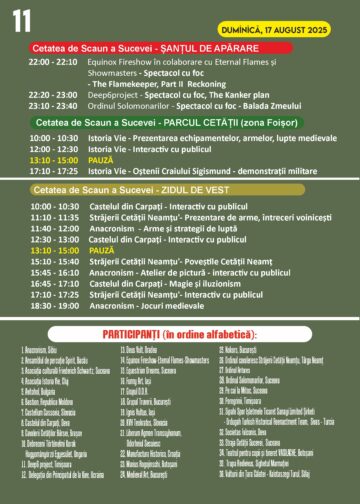 Peste 500 de cavaleri, domnițe și păpușari, din opt țări, vor participa la parada cu făclii, în prima zi a Festivalului Medieval „Ștefan cel Mare”