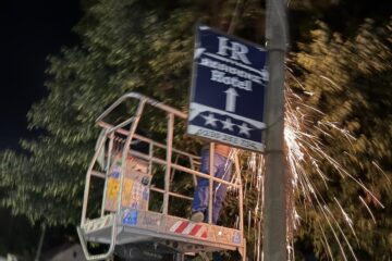 Zeci de indicatoare publicitare, agățate pe stâlpi, prin municipiul Suceava, au fost înlăturate într-o singură noapte