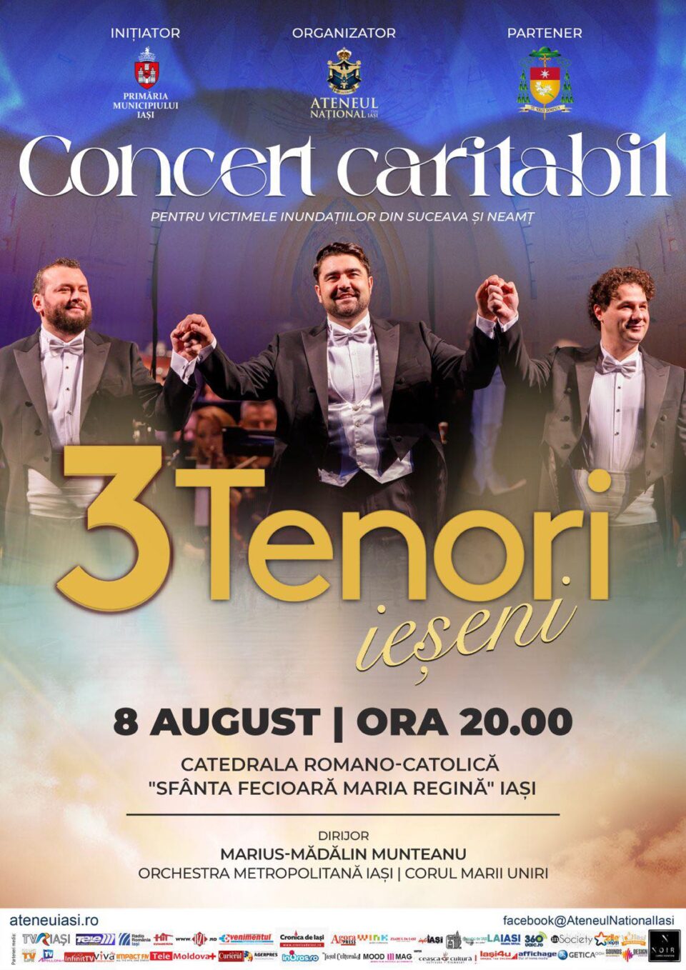Concert caritabil organizat în Iași pentru victimele inundaţiilor din Suceava