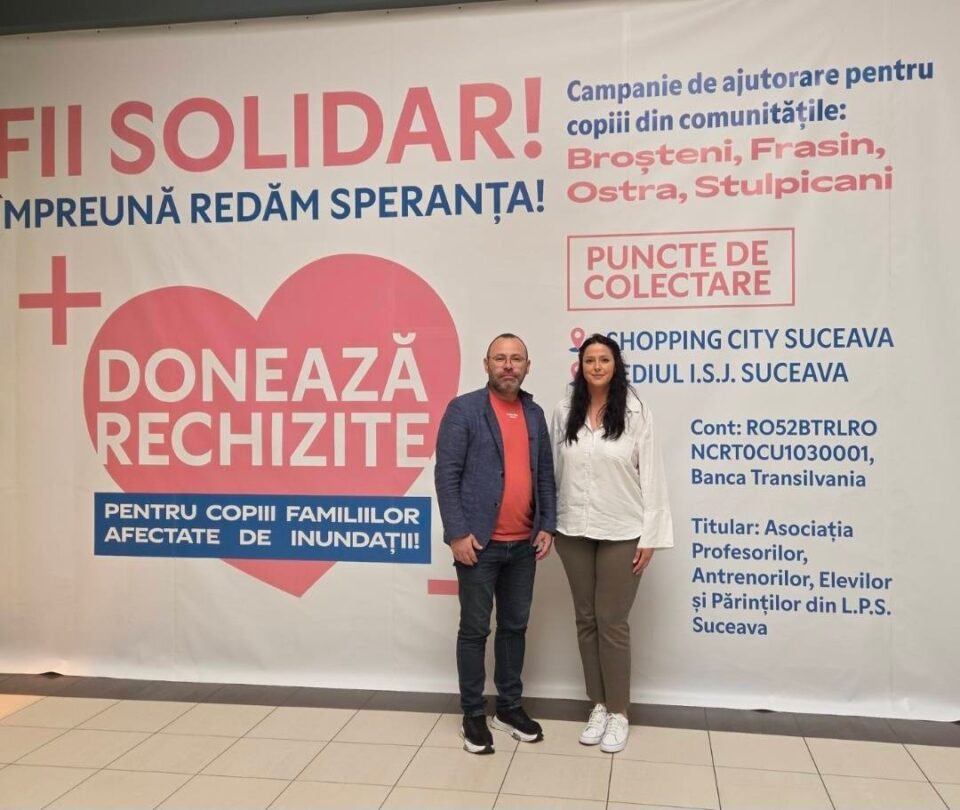 Shopping City Suceava, partener al campaniei umanitare pentru copiii afectați de inundații, deschide un nou punct de colectare