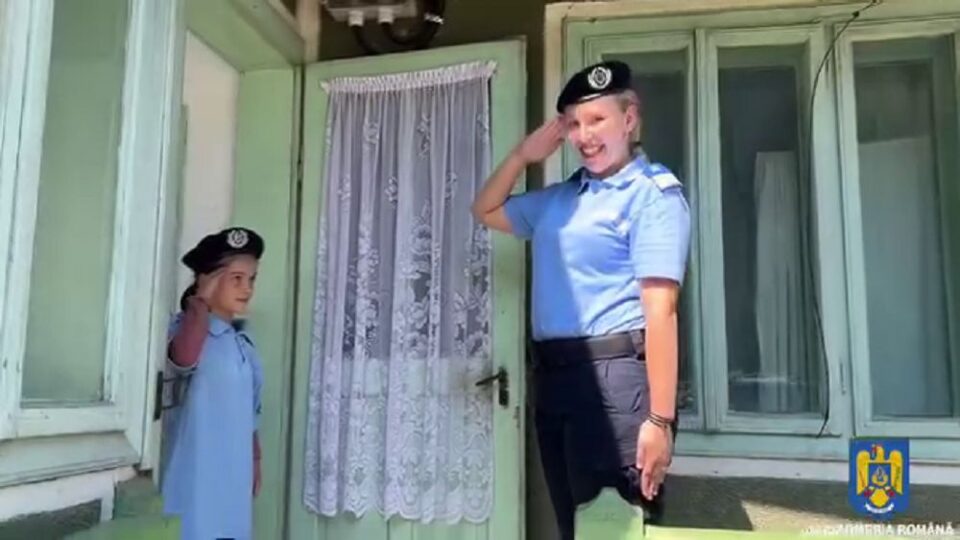 Jandarmii au venit cu Speranța pentru Andreea Georgiana, în vârstă de 8 ani