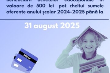 Părinții trebuie să cheltuie banii de pe cardurile educaționale până pe 31 august